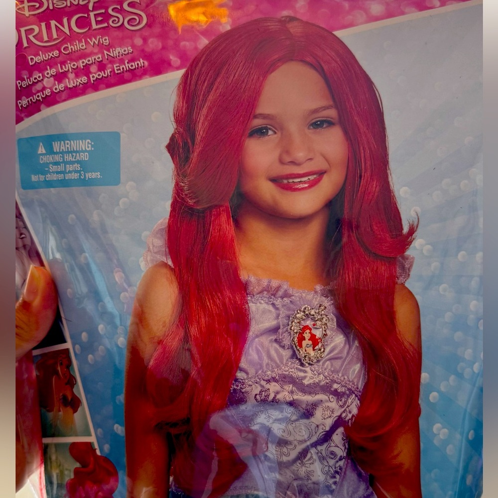 Disney Princess Red Wig for Kids